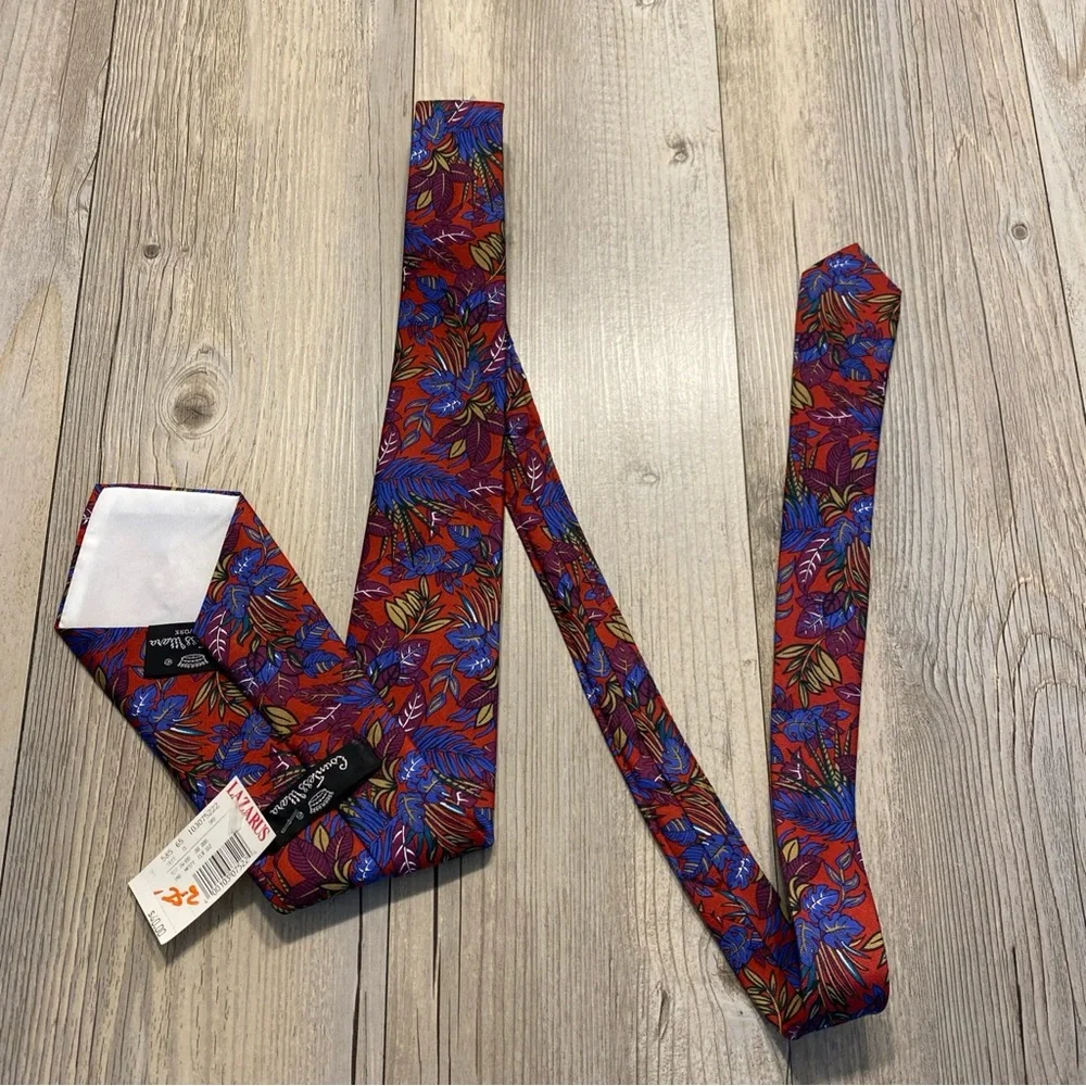 Countess Mara New York Men’s Lazarus Luxury Designer Tie Foliage NWT
